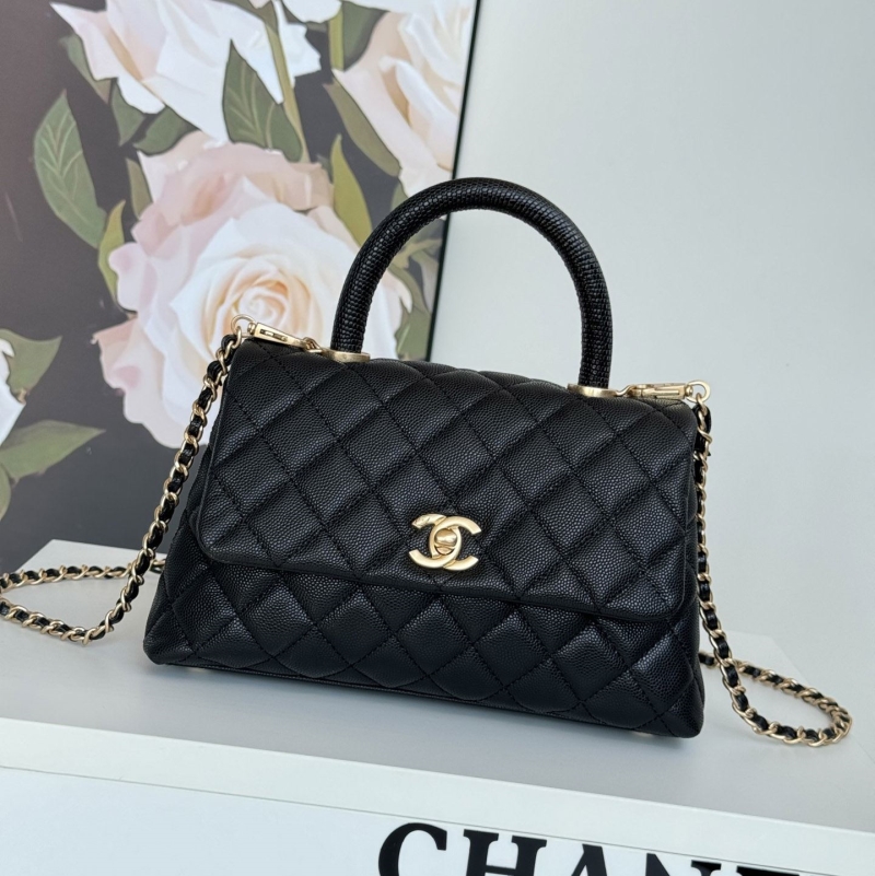 Ch*el top handle bags